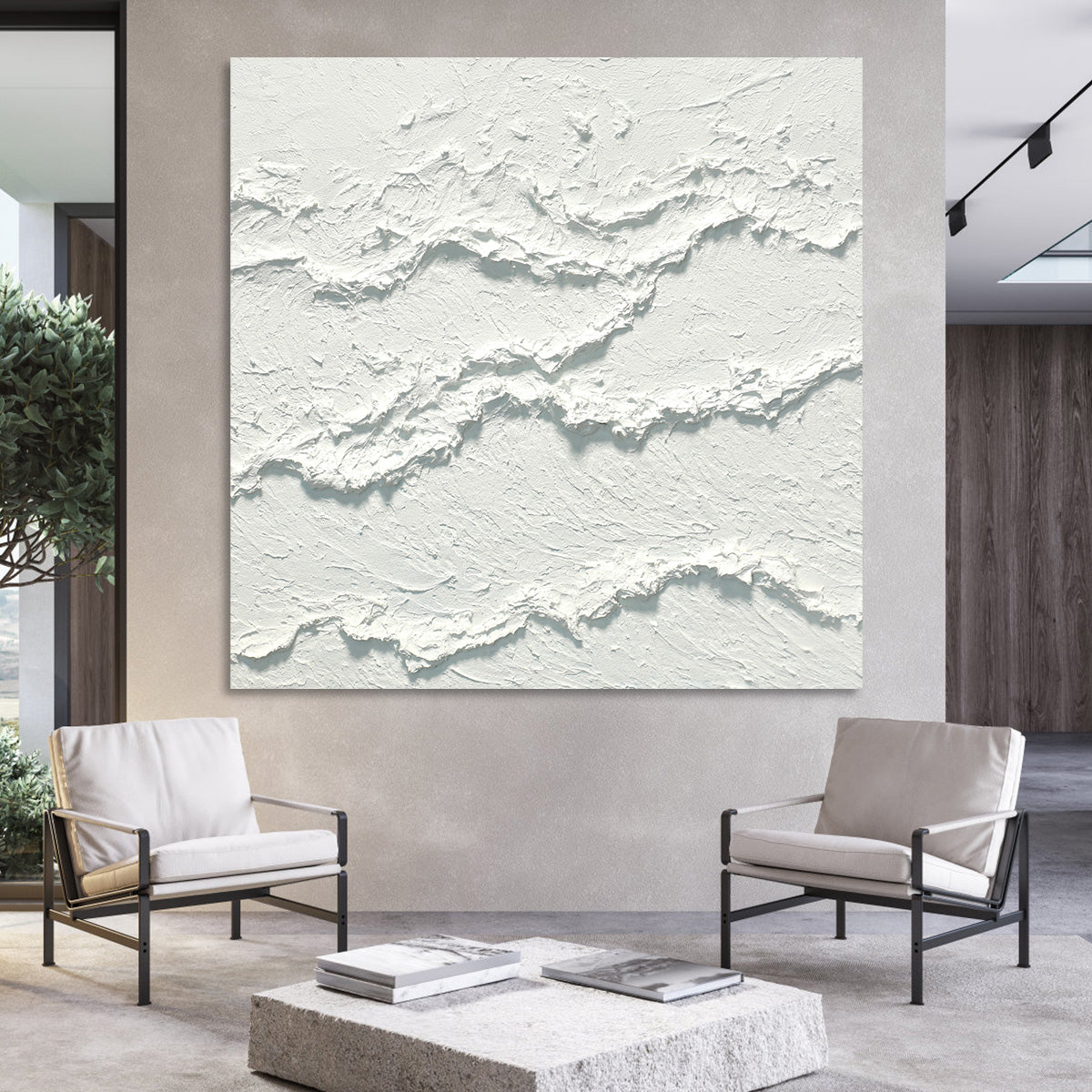 Textured Waves Canvas Art