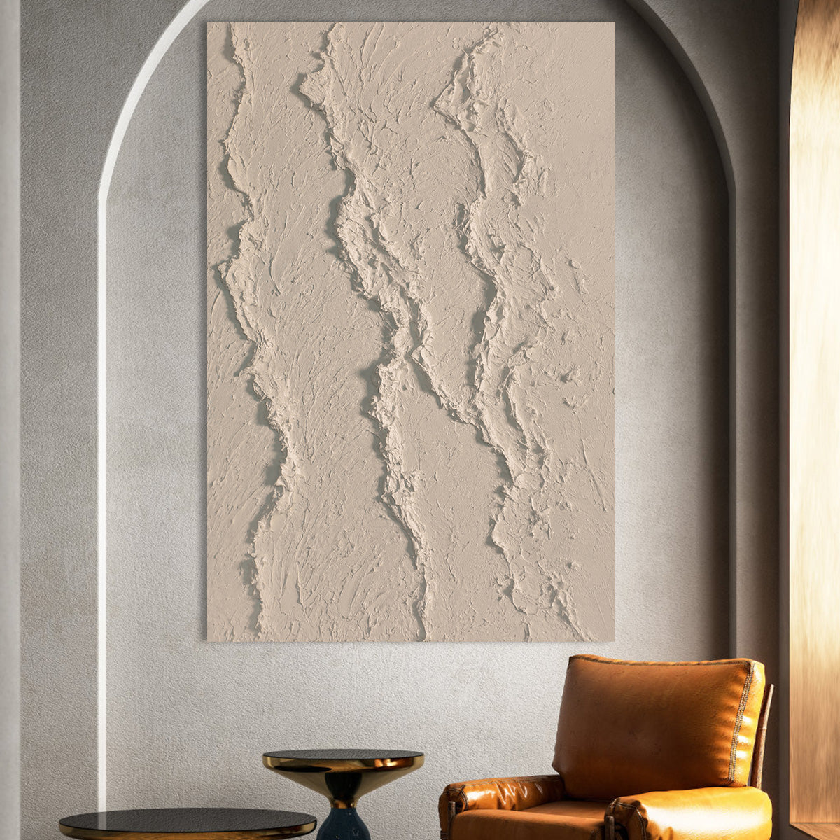 Textured Earth Tones Canvas Art