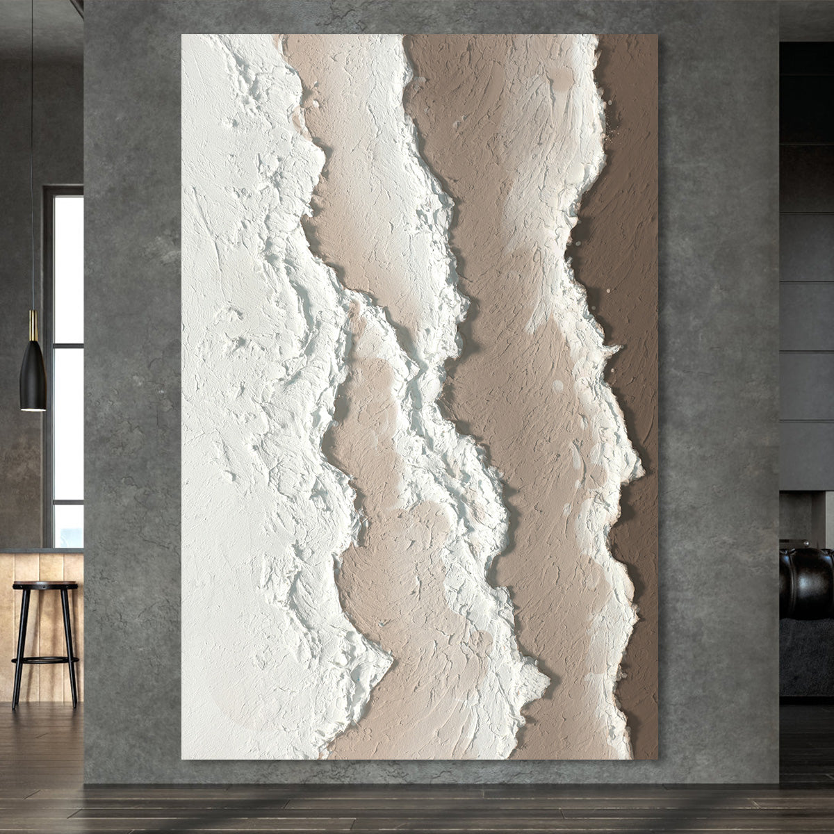 Ridges of Earth Tones Canvas Art