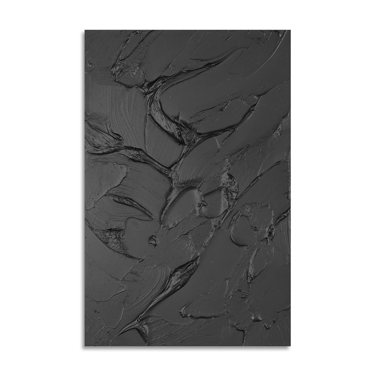 Black Texture Abstract Canvas