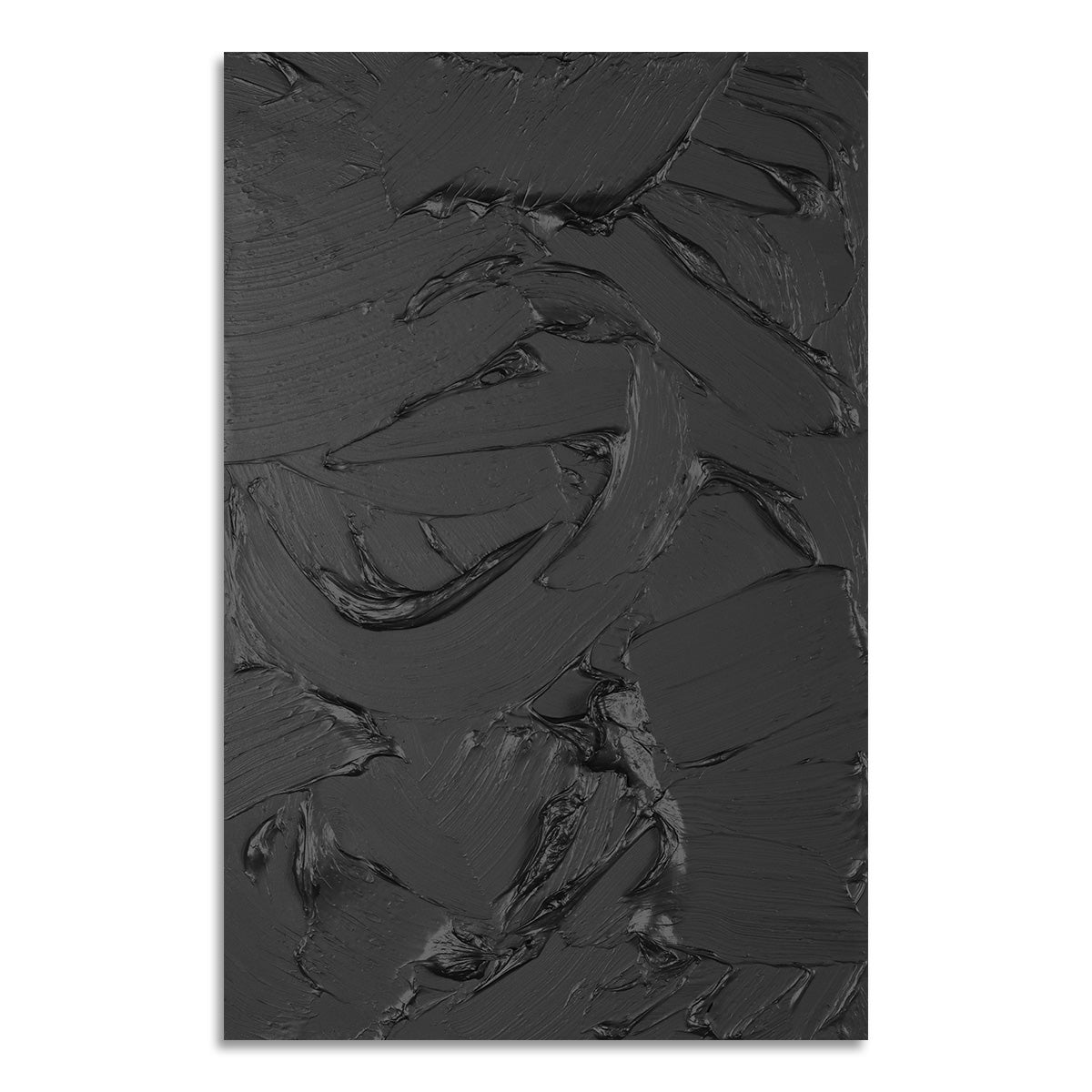 Black Abstract Textured Art