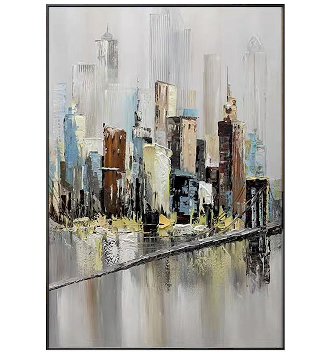 Urban Reflections - Cityscape Glow