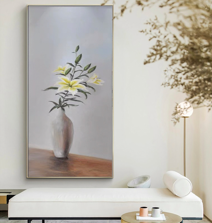 Serene Still Life - White Lilies