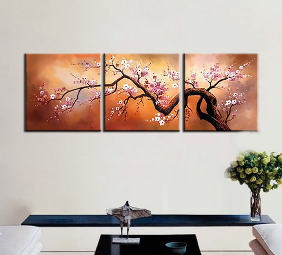 Blossom Glow - Cherry Blossom Triptych