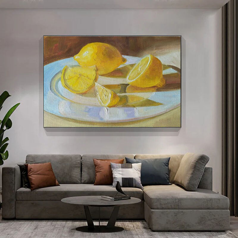 Classic Lemon Still Life Art