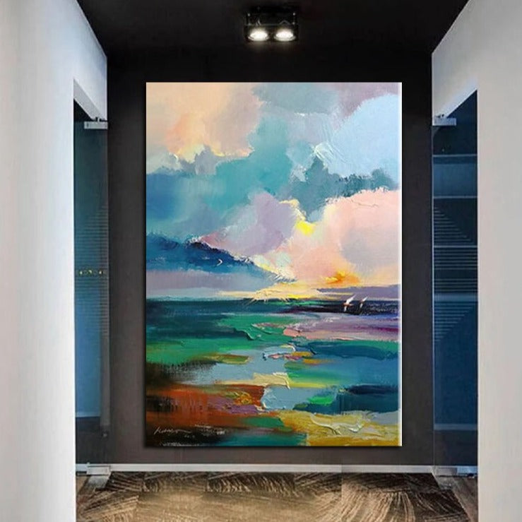 Vibrant Skies: Abstract Horizon