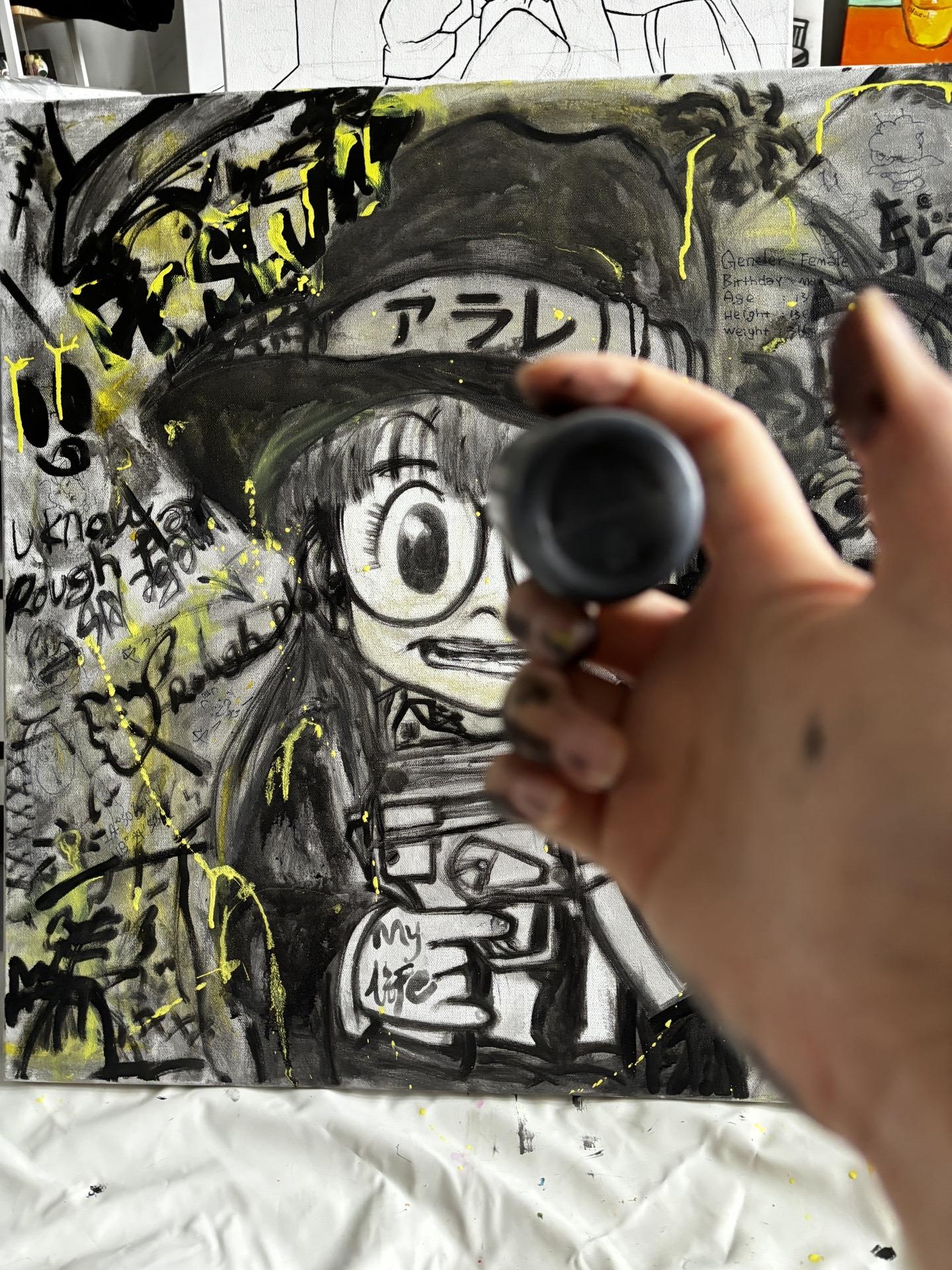 Graffiti. Dr. Slump