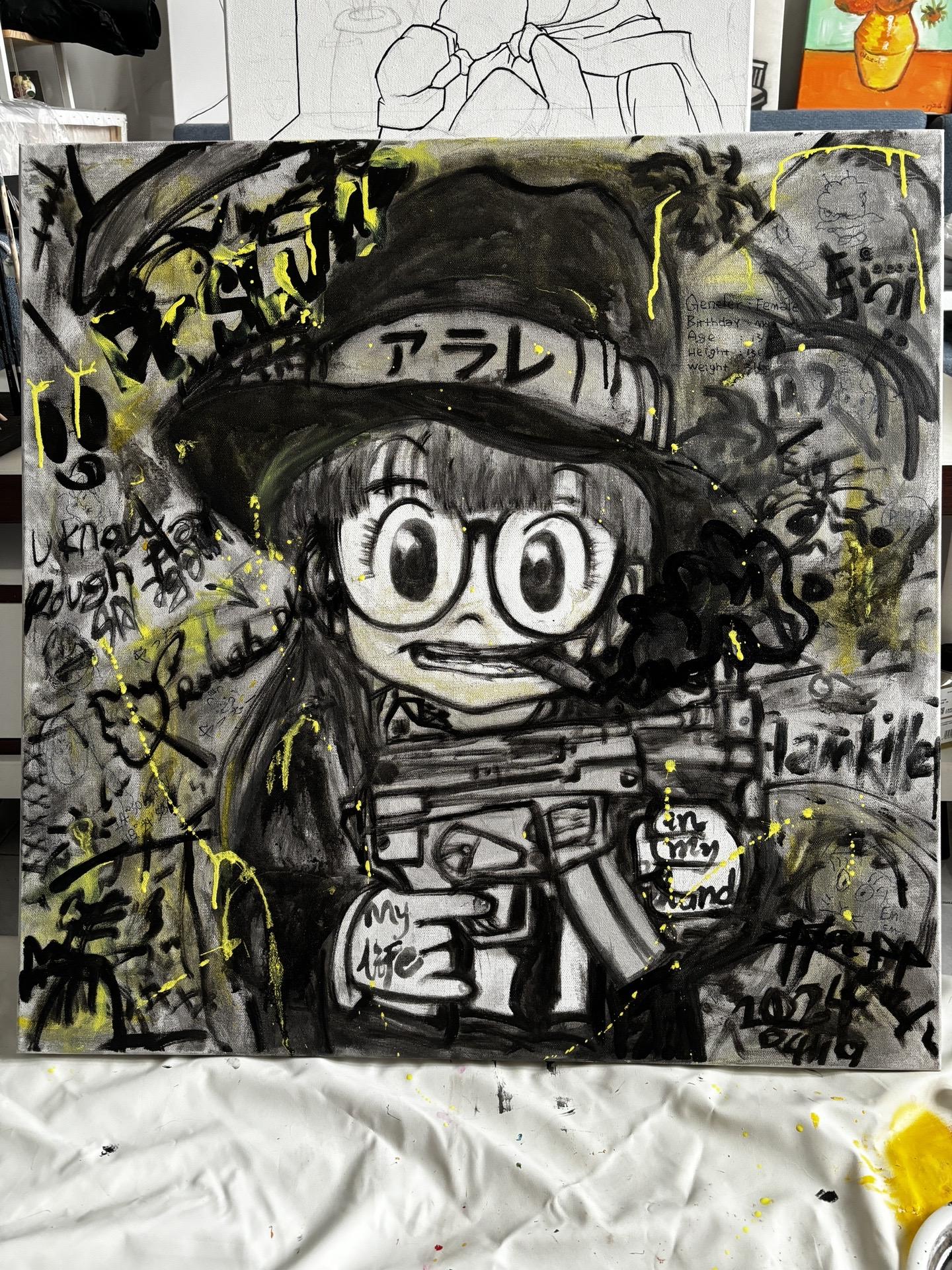 Graffiti. Dr. Slump