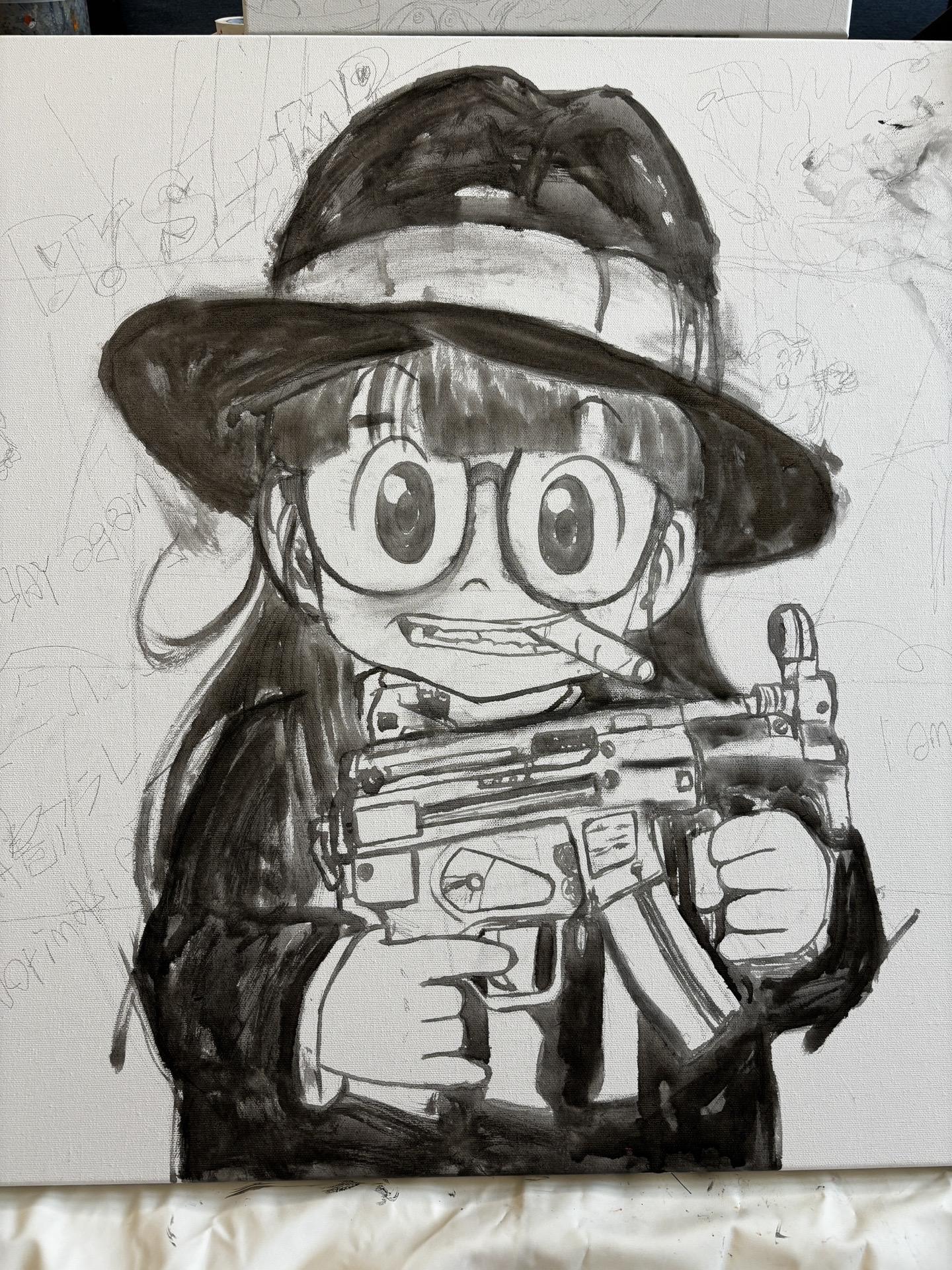 Graffiti. Dr. Slump