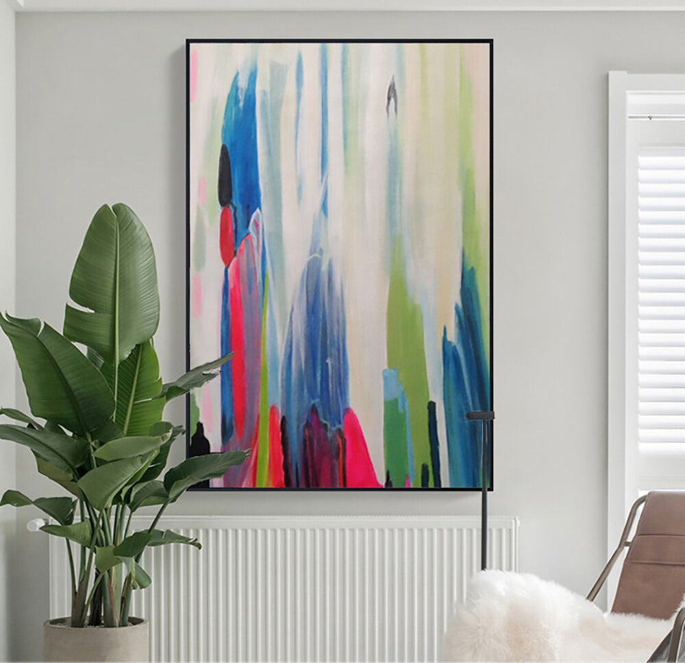 Color Cascade - Abstract Canvas