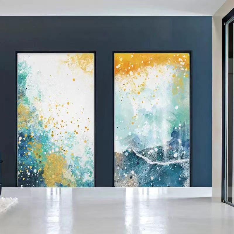 Colorful abstract oil painting Set Of 2 #HW0717