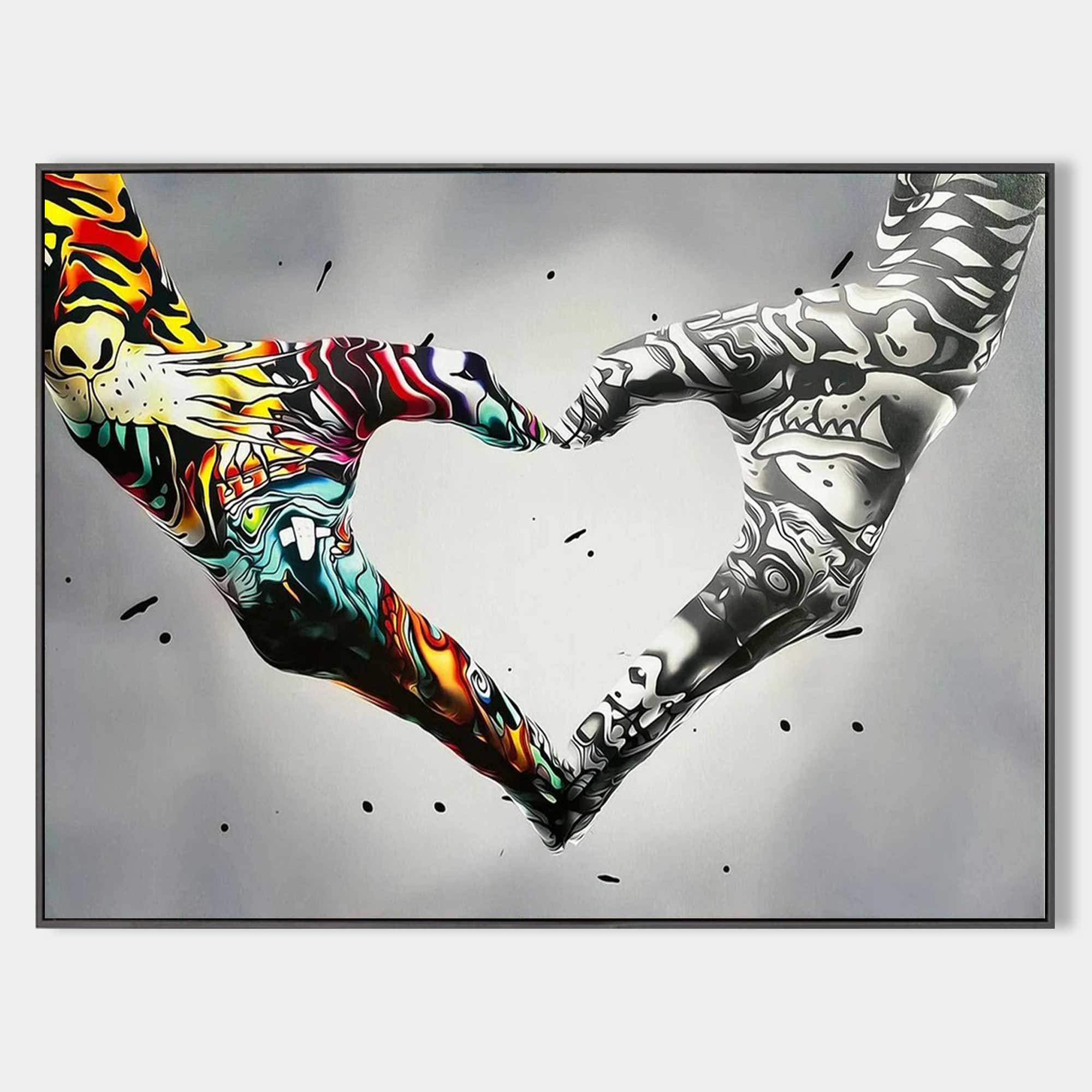 Gesture Heart Graffiti Art #GA001