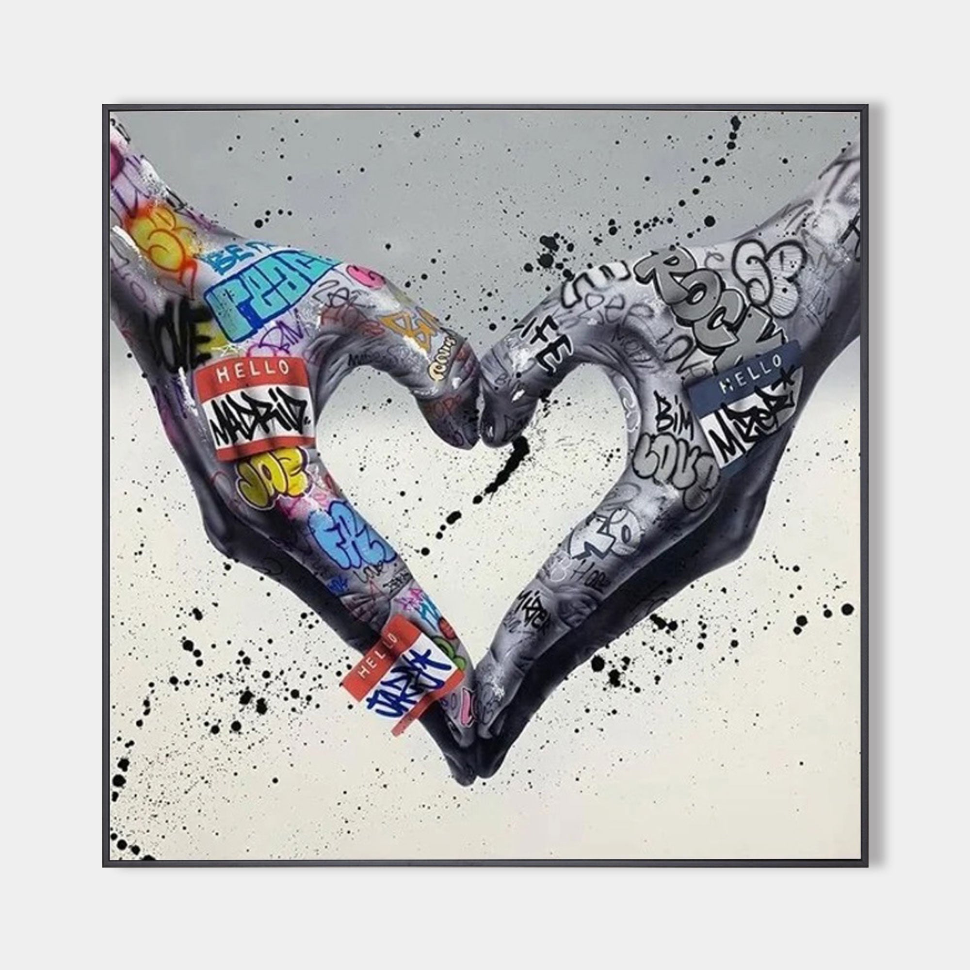 Gesture Heart Graffiti Art #GA003